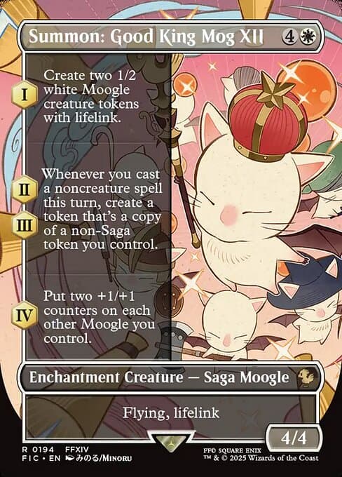Summon: Good King Mog XII from Final Fantasy Commander (Rare)