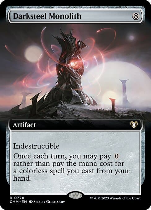 Darksteel Monolith from Commander Masters (Rare)