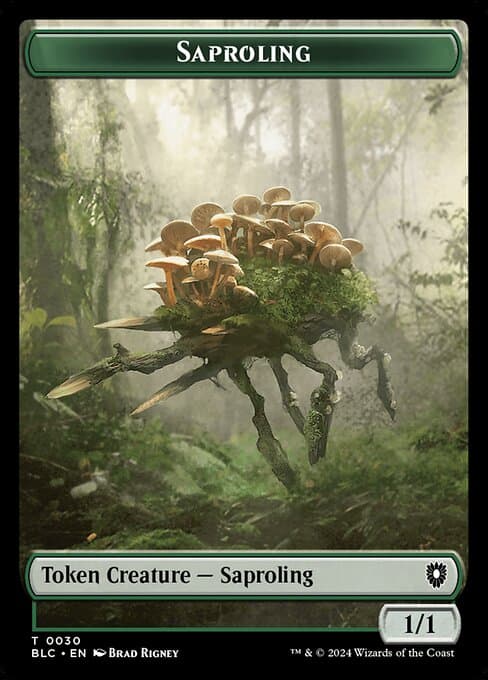 Saproling from Bloomburrow Commander Tokens (Common)