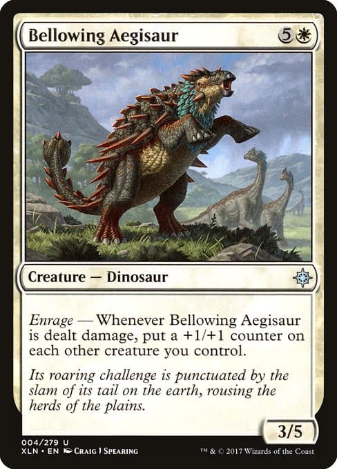 Bellowing Aegisaur from Ixalan (Uncommon)