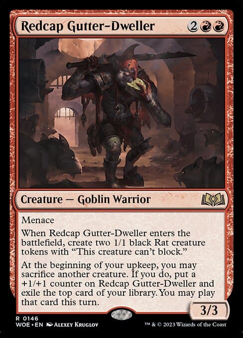 Redcap Gutter-Dweller from Wilds of Eldraine (Rare)