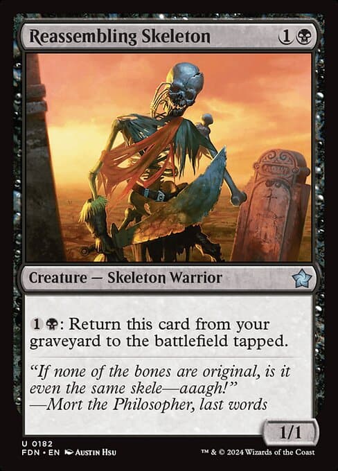 Reassembling Skeleton from Foundations (Uncommon)