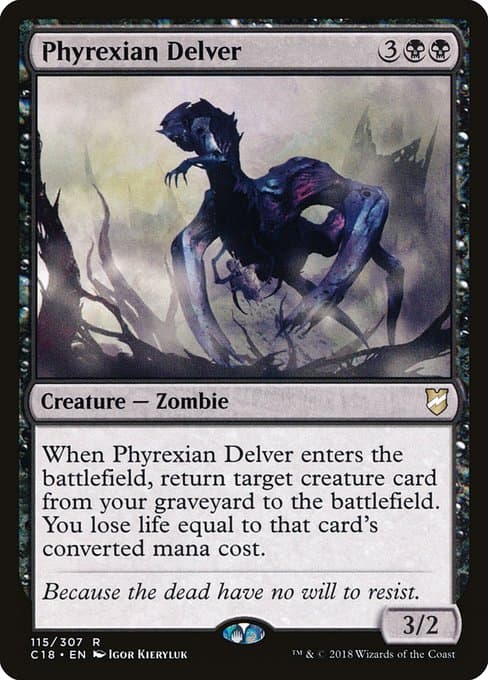 Phyrexian Delver from Commander 2018 (Rare)