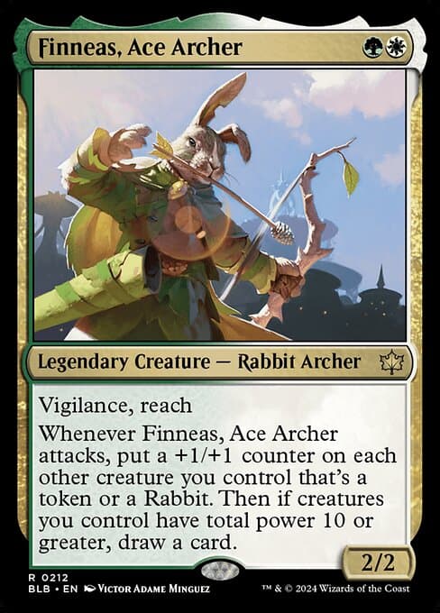 Finneas, Ace Archer from Bloomburrow (Rare)