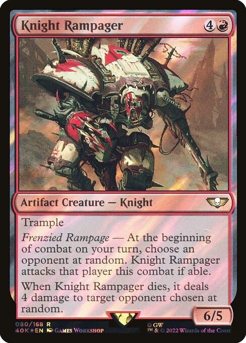 Knight Rampager from Warhammer 40,000 Commander (Rare)