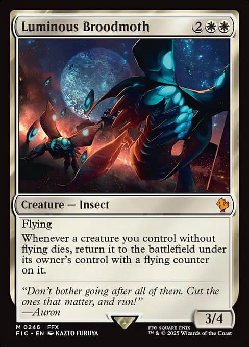 Luminous Broodmoth from Final Fantasy Commander (Mythic)