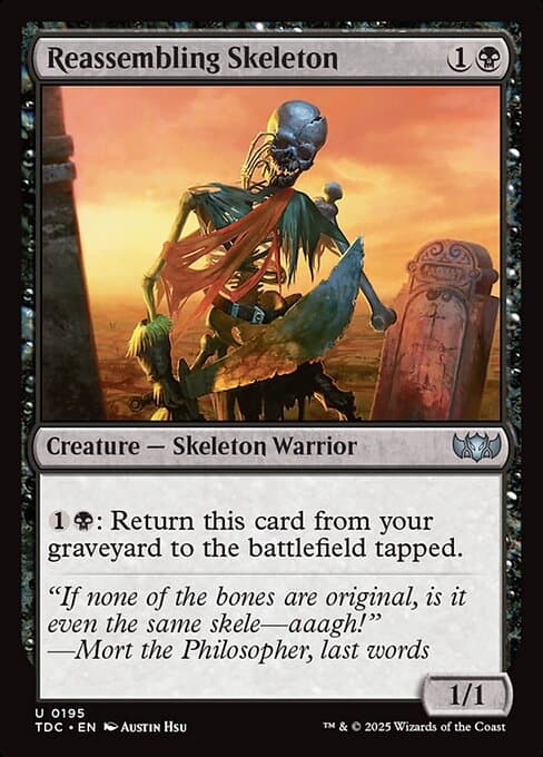 Reassembling Skeleton from Tarkir: Dragonstorm Commander (Uncommon)