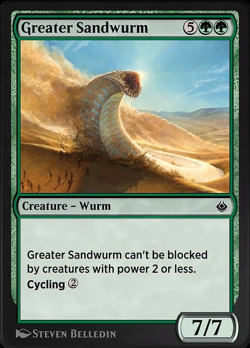 Greater Sandwurm from Amonkhet Remastered (Common)