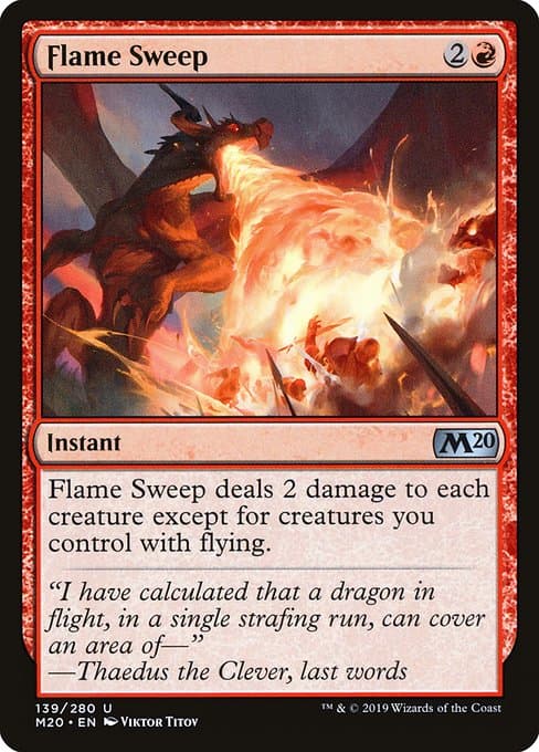 Flame Sweep from Core Set 2020 (Uncommon)