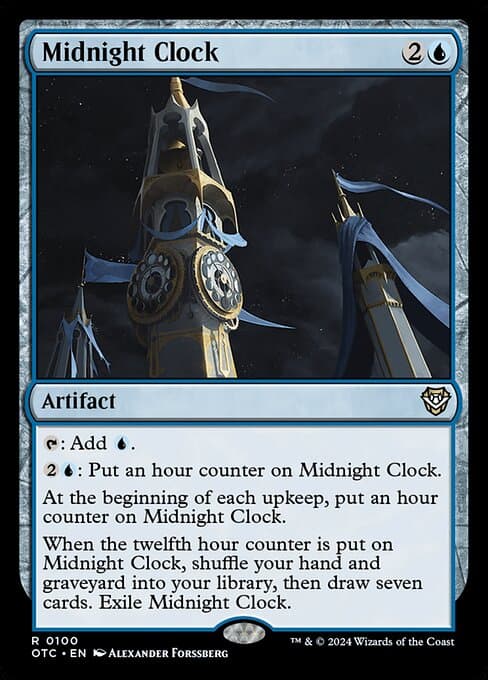 Midnight Clock from Outlaws of Thunder Junction Commander (Rare)