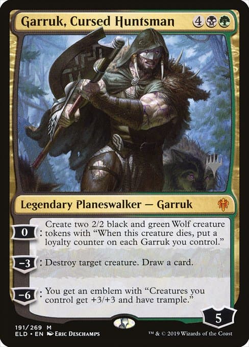 Garruk, Cursed Huntsman from Throne of Eldraine Promos (Mythic)