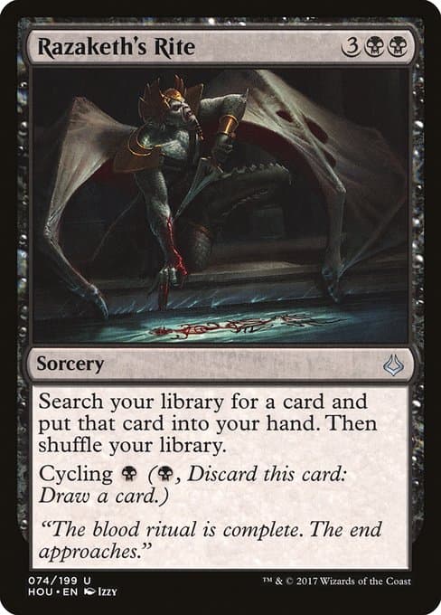 Razaketh's Rite from Hour of Devastation (Uncommon)