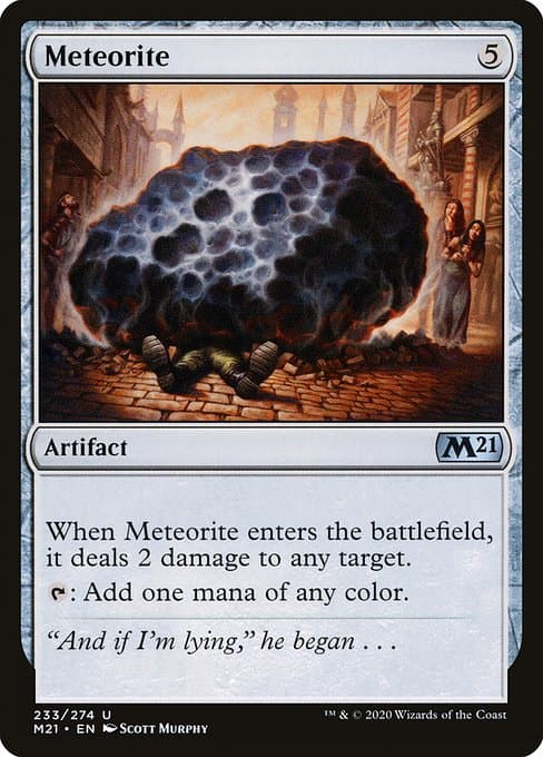 Meteorite from Core Set 2021 (Uncommon)