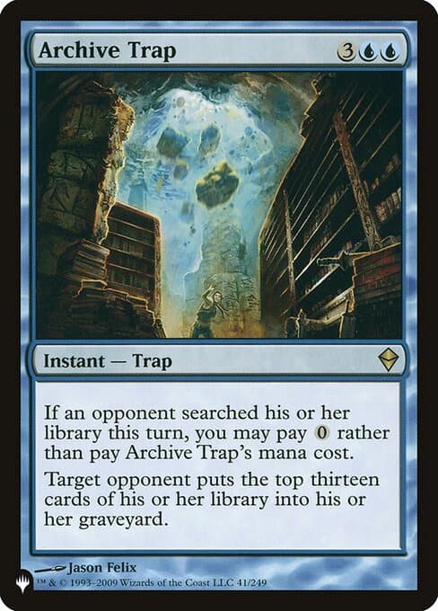 Archive Trap from The List (Rare)