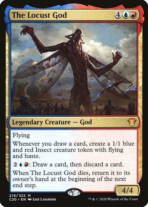 The Locust God from Commander 2020 (Mythic)