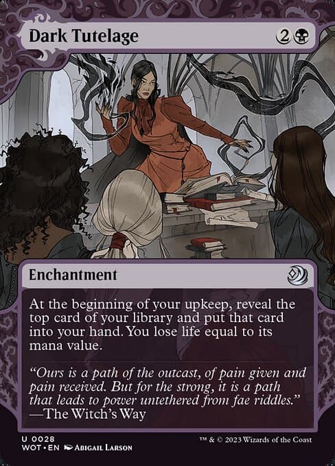 Dark Tutelage from Wilds of Eldraine: Enchanting Tales (Uncommon)