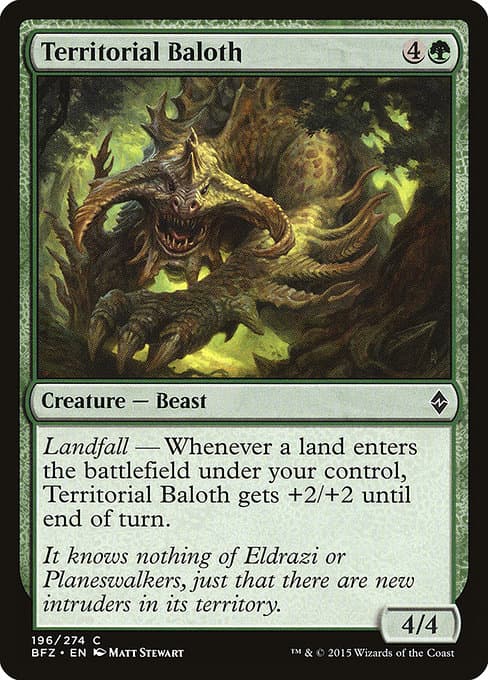 Territorial Baloth from Battle for Zendikar (Common)
