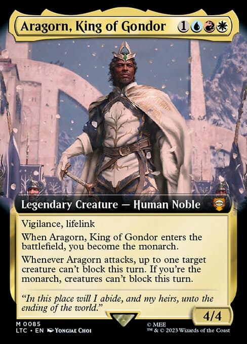 Aragorn, King of Gondor from Tales of Middle-earth Commander (Mythic)