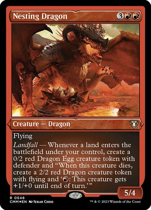 Nesting Dragon from Commander Masters (Rare)
