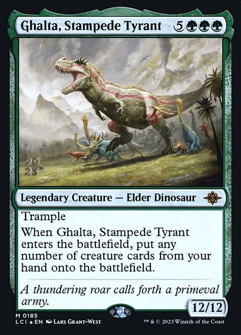 Ghalta, Stampede Tyrant from The Lost Caverns of Ixalan Promos (Mythic)