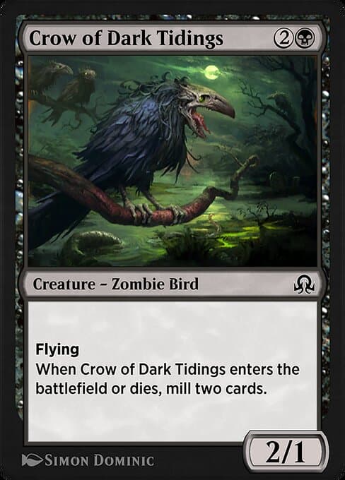 Crow of Dark Tidings from Shadows over Innistrad Remastered (Common)