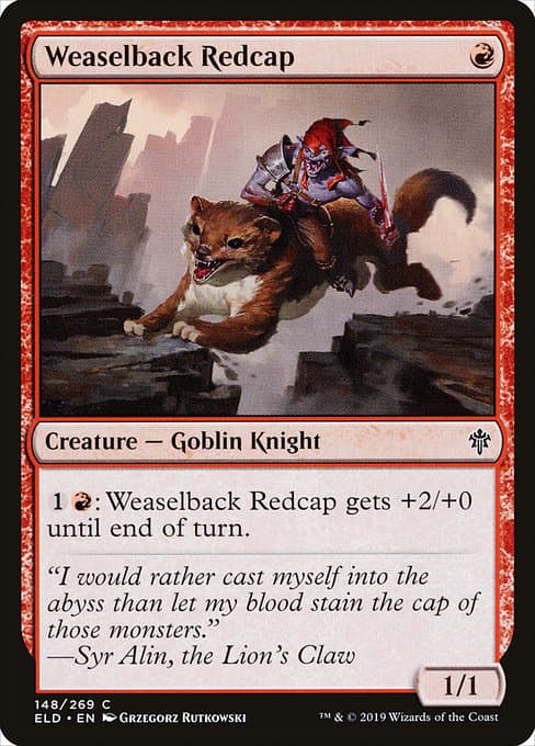 Weaselback Redcap from Throne of Eldraine (Common)