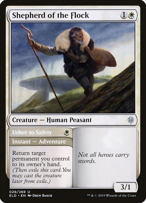 Shepherd of the Flock // Usher to Safety (Uncommon)