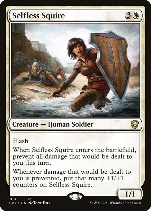 Selfless Squire from Commander 2021 (Rare)