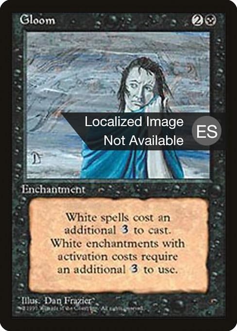 Gloom from Fourth Edition Foreign Black Border (Uncommon)