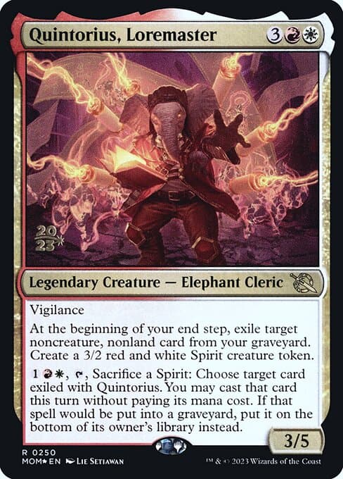 Quintorius, Loremaster from March of the Machine Promos (Rare)