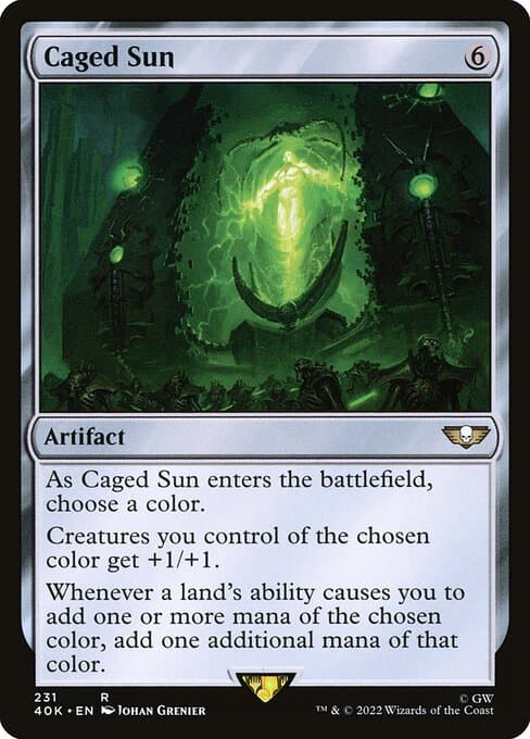 Caged Sun from Warhammer 40,000 Commander (Rare)