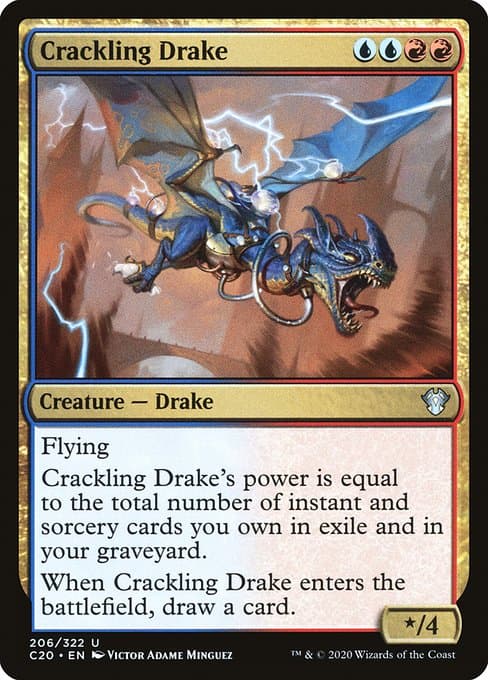 Crackling Drake from Commander 2020 (Uncommon)