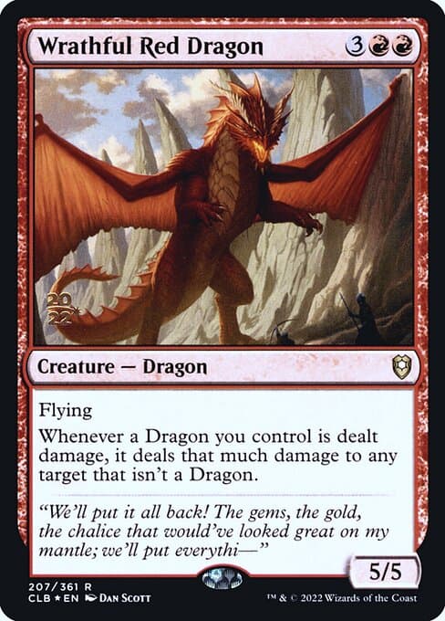 Wrathful Red Dragon from Battle for Baldur's Gate Promos (Rare)