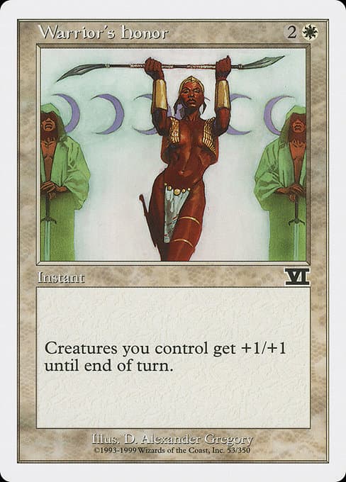 Warrior's Honor from Classic Sixth Edition (Common)