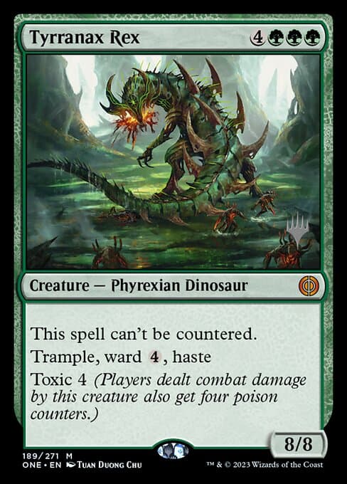 Tyrranax Rex from Phyrexia: All Will Be One Promos (Mythic)