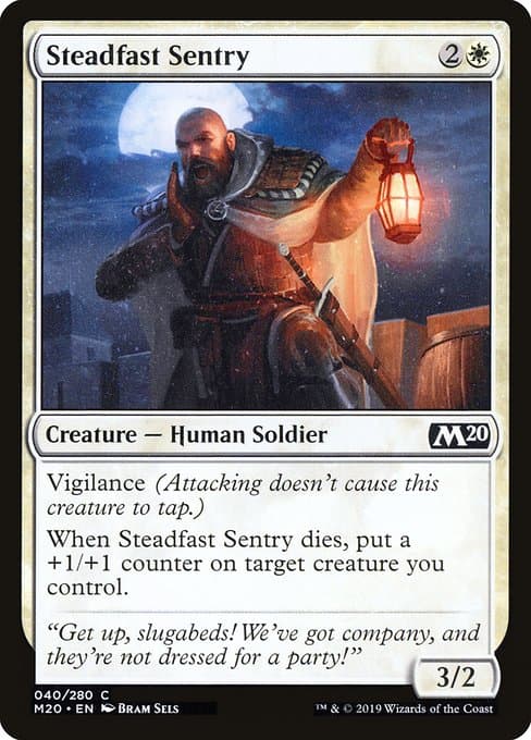 Steadfast Sentry from Core Set 2020 (Common)