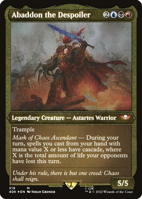 Abaddon the Despoiler from Warhammer 40,000 Commander (Mythic)