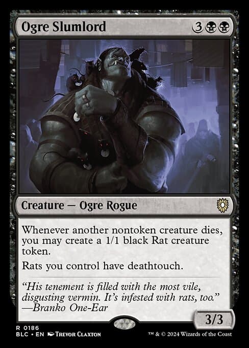Ogre Slumlord from Bloomburrow Commander (Rare)