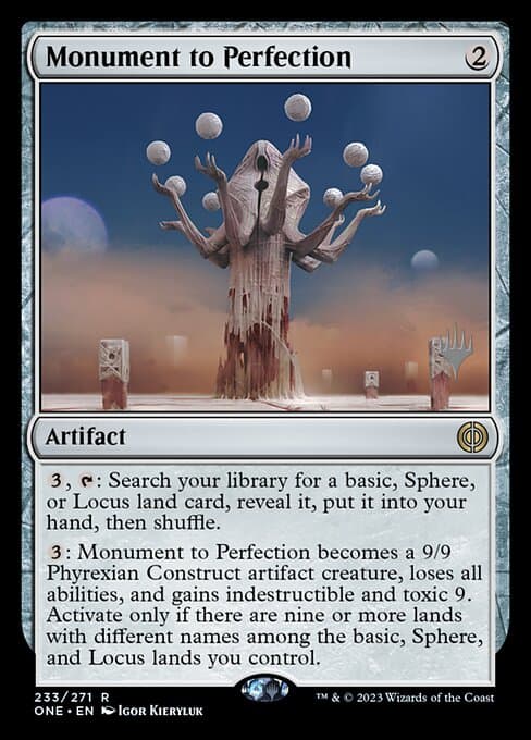 Monument to Perfection from Phyrexia: All Will Be One Promos (Rare)
