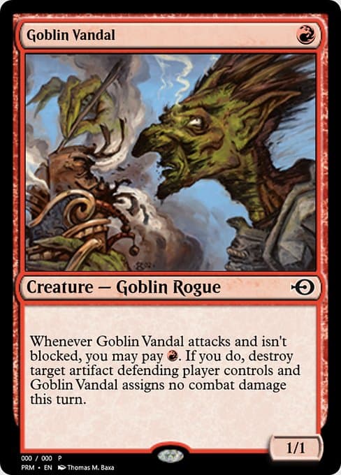 Goblin Vandal from Magic Online Promos (Common)