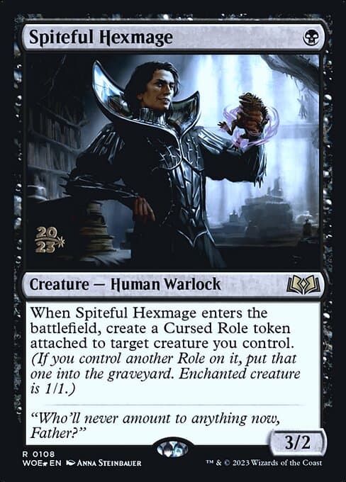 Spiteful Hexmage from Wilds of Eldraine Promos (Rare)