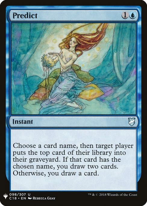Predict from The List (Uncommon)