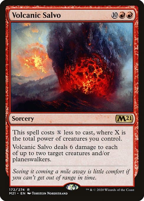 Volcanic Salvo from Core Set 2021 (Rare)