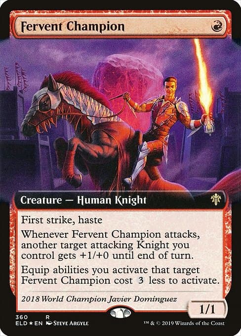 Fervent Champion from Throne of Eldraine (Rare)