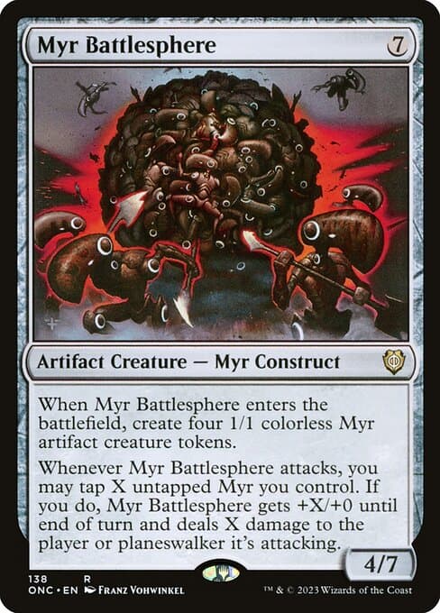 Myr Battlesphere from Phyrexia: All Will Be One Commander (Rare)