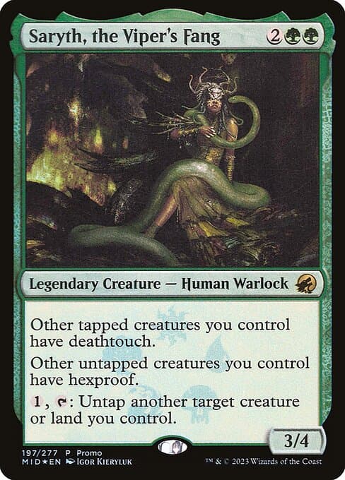 Saryth, the Viper's Fang from Innistrad: Midnight Hunt Promos (Rare)