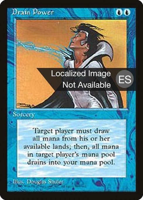 Drain Power from Fourth Edition Foreign Black Border (Rare)