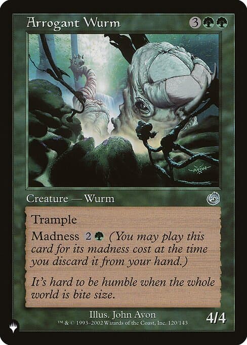 Arrogant Wurm from The List (Uncommon)