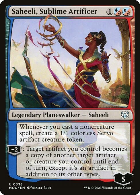 Saheeli, Sublime Artificer from March of the Machine Commander (Uncommon)