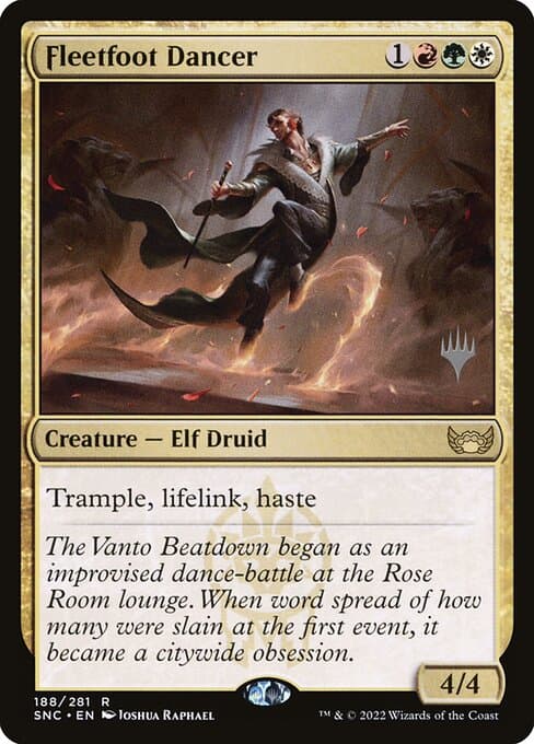Fleetfoot Dancer from Streets of New Capenna Promos (Rare)